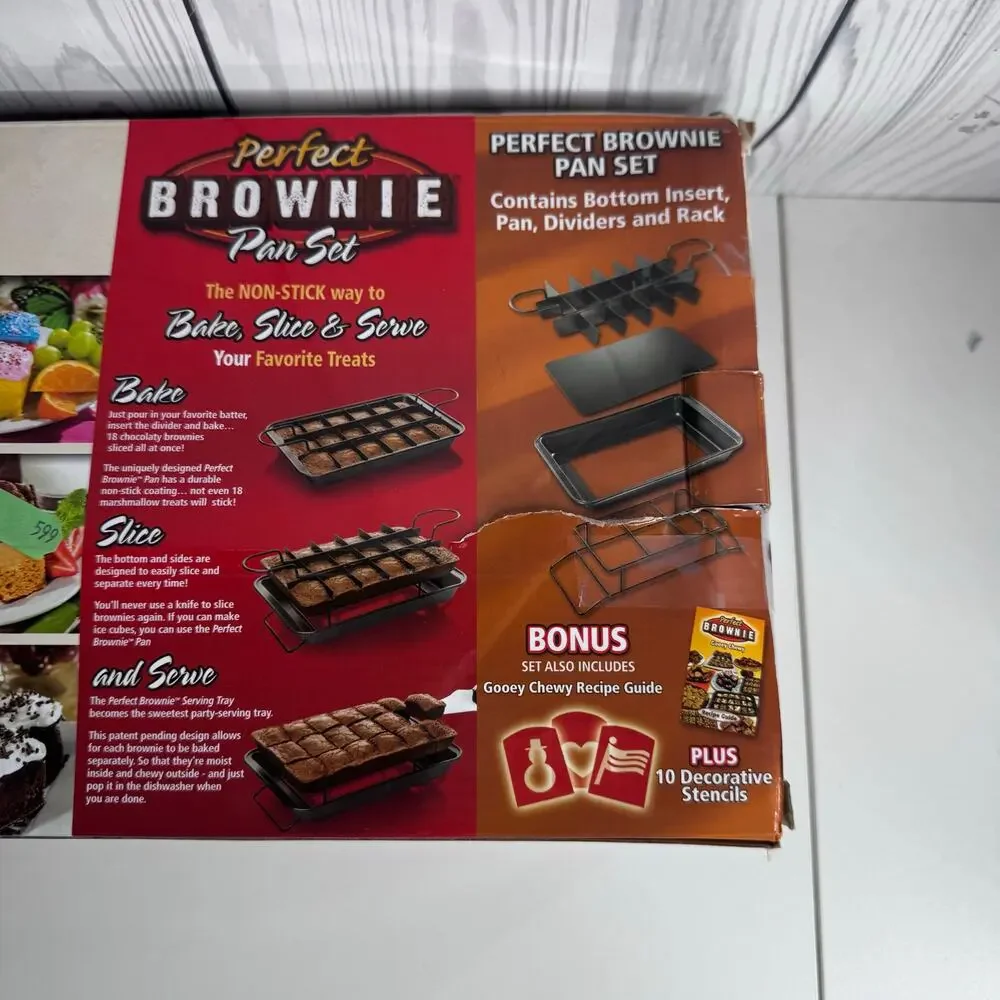 Perfect Brownie Non-Stick Pan Set As Seen On TV